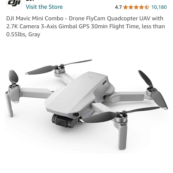 DJI Fly Mini Mavic Drone Video Camera
